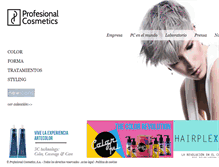 Tablet Screenshot of profesionalcosmetics.com